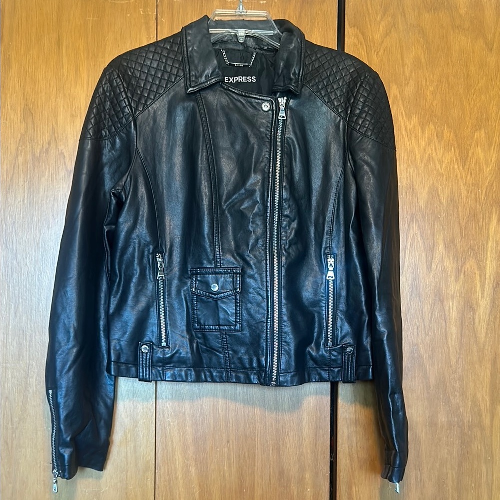 Express Black Leather Jacket
